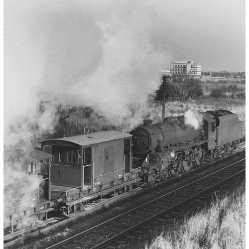 361 - Railway. B.R. Steam. A small assortment of approx. 49, black and white print enlargements, most bein... 