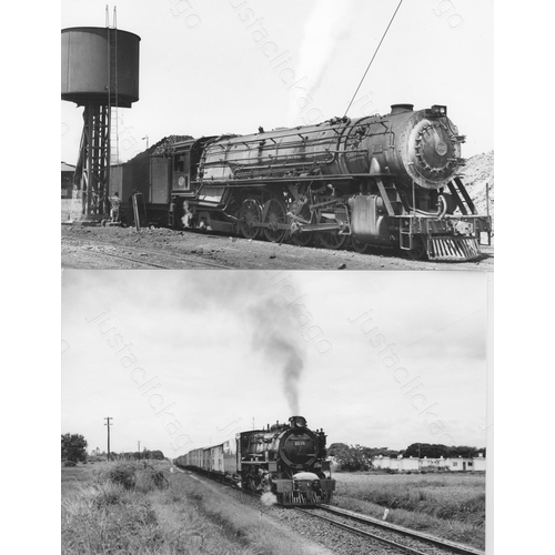 362 - Railway. Overseas Steam - SOUTH AFRICA. A small assortment of approx. 27, black and white print enla... 