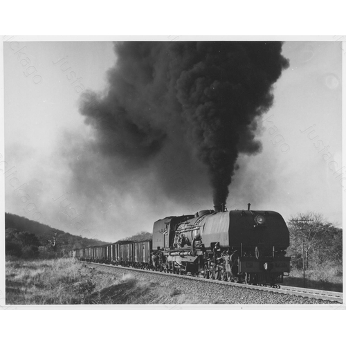 362 - Railway. Overseas Steam - SOUTH AFRICA. A small assortment of approx. 27, black and white print enla... 