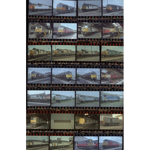 37 - Railway. Modern Traction. A large collection of approx. 500 x 35mm, colour negatives, mostly in stri... 