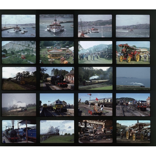 376 - Railway. Heritage Steam. A box containing approx. 540 x 35mm, original colour slides, on Kodachrome ... 