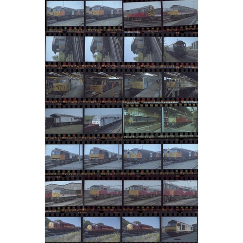 38 - Railway. Modern Traction. A large collection of approx. 600 x 35mm, colour negatives, mostly in stri... 