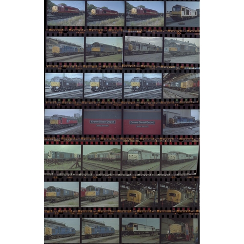 38 - Railway. Modern Traction. A large collection of approx. 600 x 35mm, colour negatives, mostly in stri... 