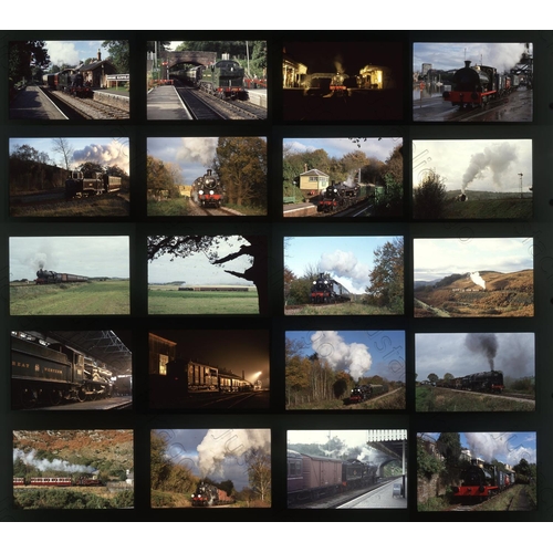 399 - Railway. Heritage Railways. A large selection of approx. 1800 x 35mm, colour slides, on Fujichrome f... 