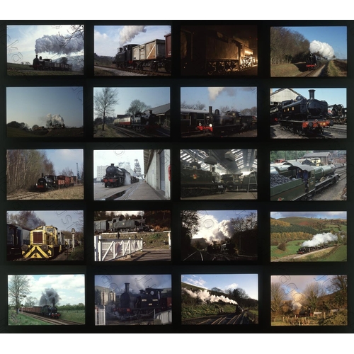 399 - Railway. Heritage Railways. A large selection of approx. 1800 x 35mm, colour slides, on Fujichrome f... 