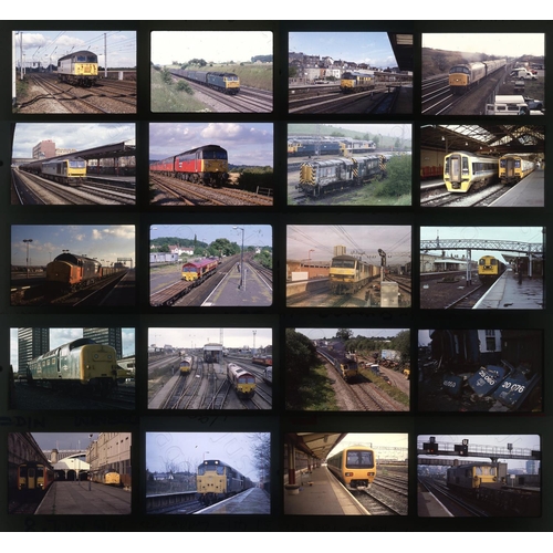 421 - Railway. Modern Traction. A selection of approx. 200 x 35mm, colour slides, on mixed film stock. The... 