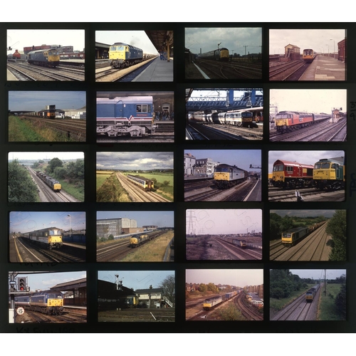 422 - Railway. Modern Traction. A selection of approx. 200 x 35mm, colour slides, on mixed film stock. The... 