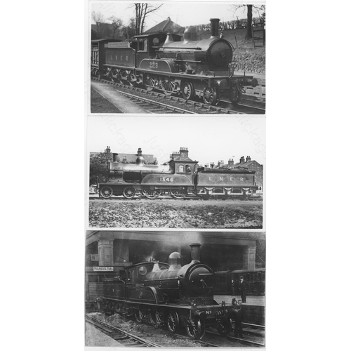 425 - Railway. Pre-Grouping Locomotives. A collection of approx. 100, postcard size, black and white print... 