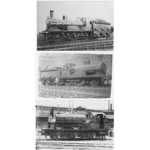 426 - Railway. Pre-Grouping Locomotives. A collection of approx. 100, postcard size, black and white print... 