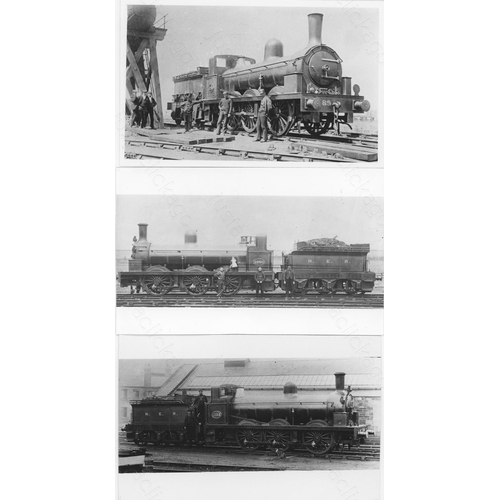 426 - Railway. Pre-Grouping Locomotives. A collection of approx. 100, postcard size, black and white print... 