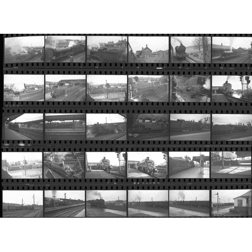 432 - Railway. B.R. Steam. A small collection of approx. 61, black and white, 35mm negatives, mainly in st... 