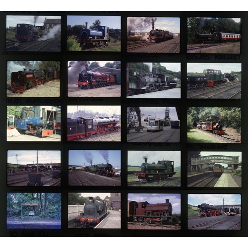 452 - Railway. Heritage Railways. A slipcase slide album with approx. 305 x 35mm, colour slides, on mixed ... 