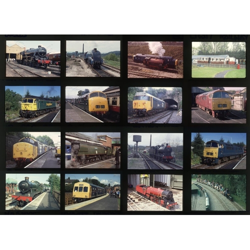 453 - Railway. Heritage Railways. A slipcase slide album with approx. 380 x 35mm, colour slides, on mixed ... 