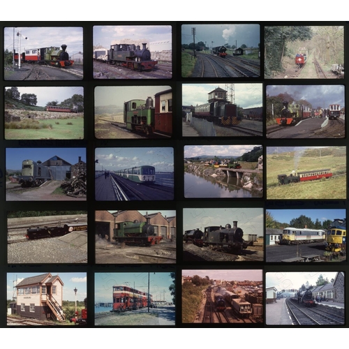 459 - Railway. Heritage Railways and Industrial. A slipcase slide album with approx. 409 x 35mm, colour sl... 