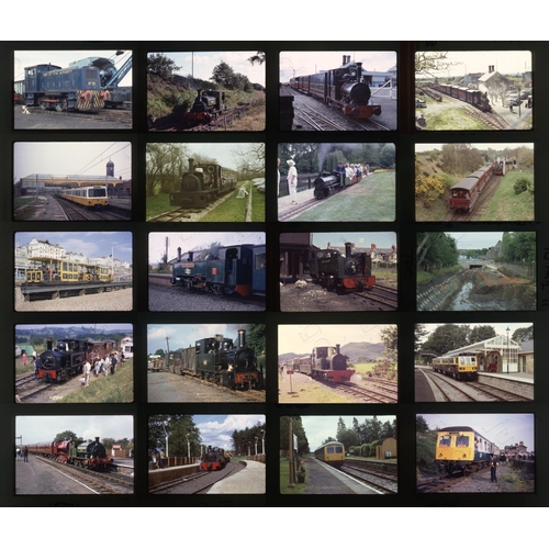 460 - Railway. Heritage Railways. A slipcase slide album with approx. 600 x 35mm, colour slides, on mixed ... 