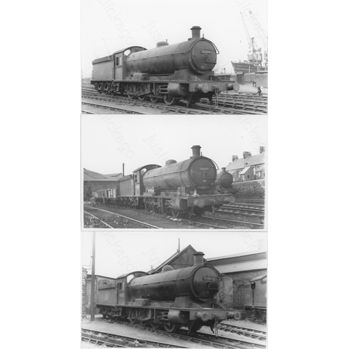 463 - Railway. Ex LNER/BR Steam. A box of Approx. 700, black and white, postcard size prints. The prints a... 