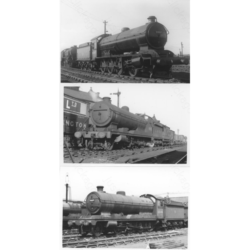 463 - Railway. Ex LNER/BR Steam. A box of Approx. 700, black and white, postcard size prints. The prints a... 