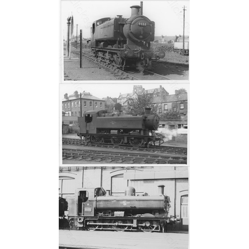 465 - Railway. Ex G.W.R. Steam. A box of Approx. 600, black and white, postcard size prints. Several of th... 