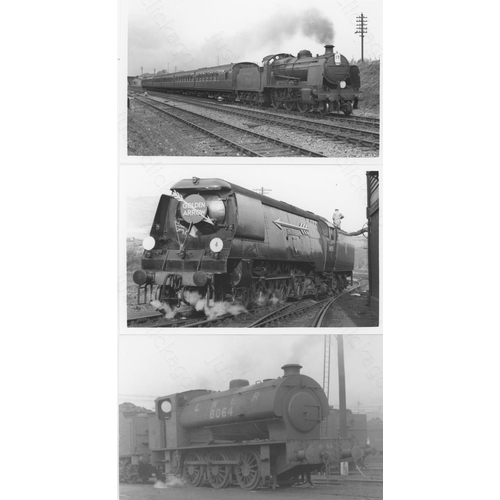 467 - Railway. B.R. Steam. A box of Approx. 800, black and white, postcard size prints. Some of the prints... 