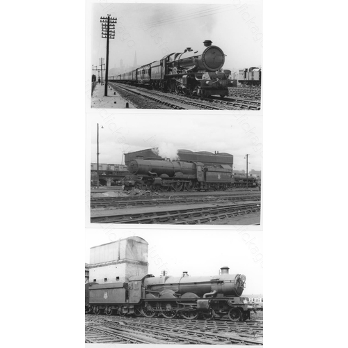 468 - Railway. B.R. Steam and some diesels. A box of Approx. 700, black and white, postcard size prints. S... 