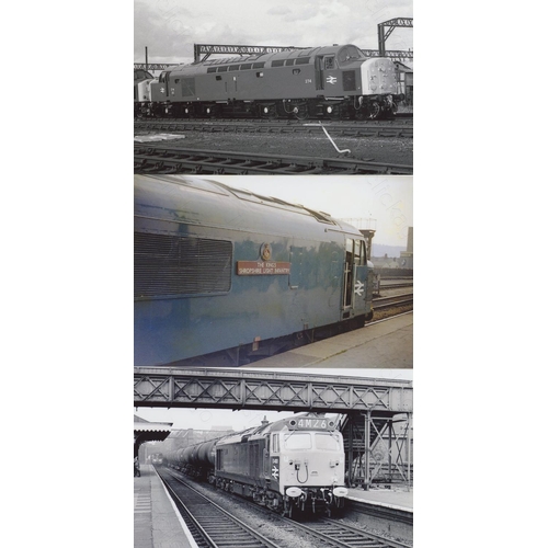 470 - Railway. Modern Traction. A collection of approx. 700, black and white and colour, postcard size pri... 