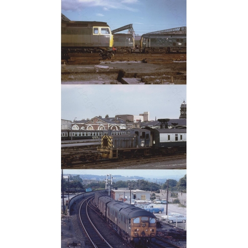 470 - Railway. Modern Traction. A collection of approx. 700, black and white and colour, postcard size pri... 