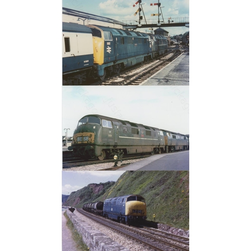 470 - Railway. Modern Traction. A collection of approx. 700, black and white and colour, postcard size pri... 