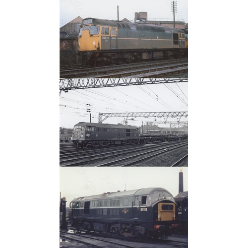 470 - Railway. Modern Traction. A collection of approx. 700, black and white and colour, postcard size pri... 