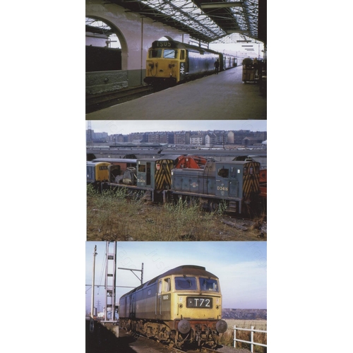 472 - Railway. Modern Traction. Two shoe boxes full of approx. 1200+, colour and black and white prints, m... 