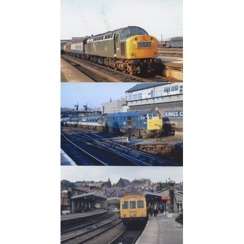 472 - Railway. Modern Traction. Two shoe boxes full of approx. 1200+, colour and black and white prints, m... 