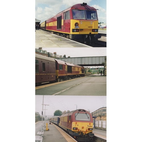 472 - Railway. Modern Traction. Two shoe boxes full of approx. 1200+, colour and black and white prints, m... 