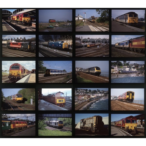 483 - Railway. Modern Traction. A good assortment of approx. 1100 x 35mm, colour slides, on Fujichrome fil... 