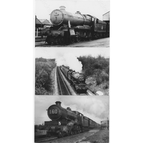 485 - Railway. Ex G.W.R. Locomotives-Named and Unnamed. A superb collection of commercial black and white ... 