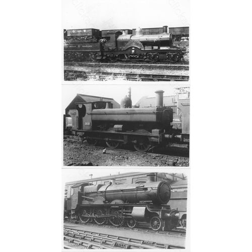 485 - Railway. Ex G.W.R. Locomotives-Named and Unnamed. A superb collection of commercial black and white ... 