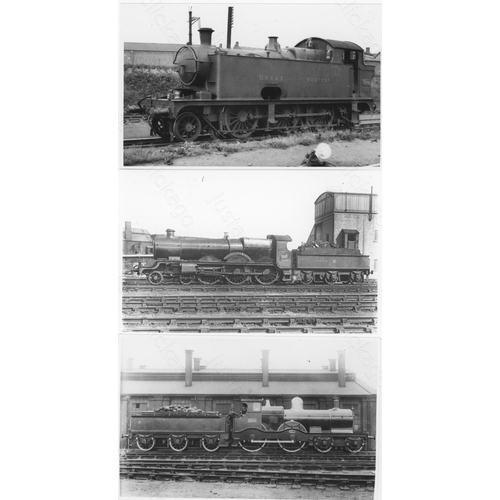 485 - Railway. Ex G.W.R. Locomotives-Named and Unnamed. A superb collection of commercial black and white ... 