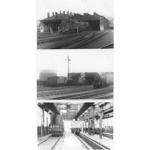 491 - Railway. Infrastructure - sheds. A shoebox of approx. 500, mainly black and white, postcard size pri... 