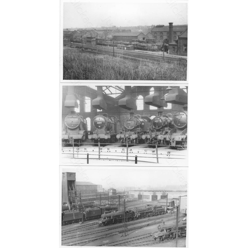 491 - Railway. Infrastructure - sheds. A shoebox of approx. 500, mainly black and white, postcard size pri... 