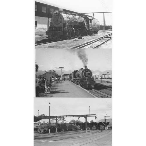 492 - Railway. Overseas Traction - SOUTH AFRICA. A collection of approx. 250, black and white, postcard si... 