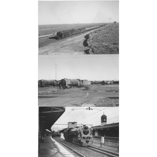 492 - Railway. Overseas Traction - SOUTH AFRICA. A collection of approx. 250, black and white, postcard si... 