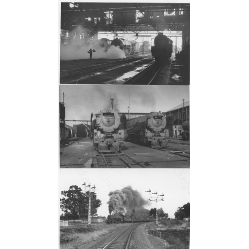 492 - Railway. Overseas Traction - SOUTH AFRICA. A collection of approx. 250, black and white, postcard si... 