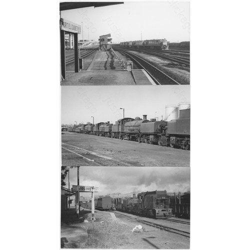 492 - Railway. Overseas Traction - SOUTH AFRICA. A collection of approx. 250, black and white, postcard si... 