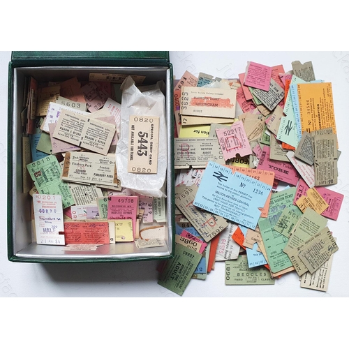 498 - Railway. Tickets. A box of a few hundred British Railways and souvenir tickets. The selection includ... 