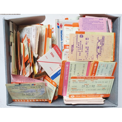 499 - Railway. A box of several hundred APTIS railway tickets, dating from the 2000's, including TFL trave... 