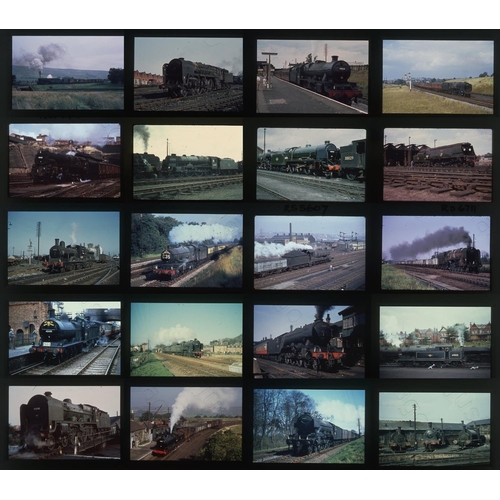 50 - Railway. B.R. Steam. A slide case with approx. 400 DUPLICATE, 35mm colour slides. The slides are mos... 