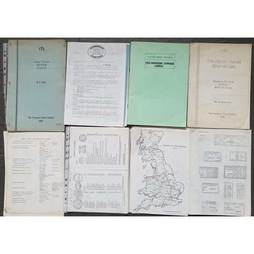 503 - Railway. A selection of booklets relating to ticket collecting.
Includes: Pre-Grouping Luggage Lable... 