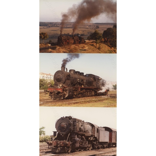 504 - Railway. UK Heritage Steam, Overseas Preserved Steam. A large box of approx. 60 film packets, contai... 