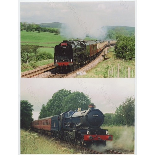 504 - Railway. UK Heritage Steam, Overseas Preserved Steam. A large box of approx. 60 film packets, contai... 