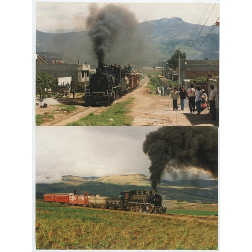 504 - Railway. UK Heritage Steam, Overseas Preserved Steam. A large box of approx. 60 film packets, contai... 