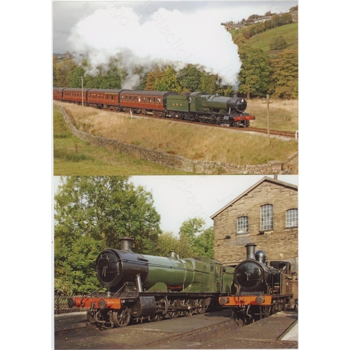 505 - Railway. UK Heritage Steam, Overseas Preserved Steam. A large box of approx. 60 film packets, contai... 