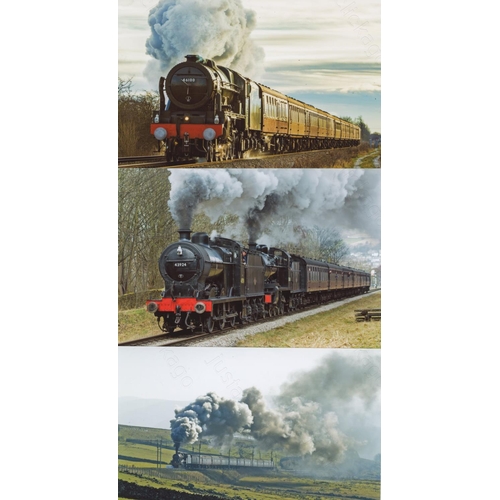 505 - Railway. UK Heritage Steam, Overseas Preserved Steam. A large box of approx. 60 film packets, contai... 